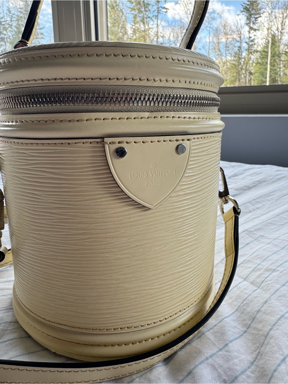 Louis Vuitton Cream Epi Leather 2018 Cannes Bucket Vanity Crossbody Bag - Picture 4 of 9